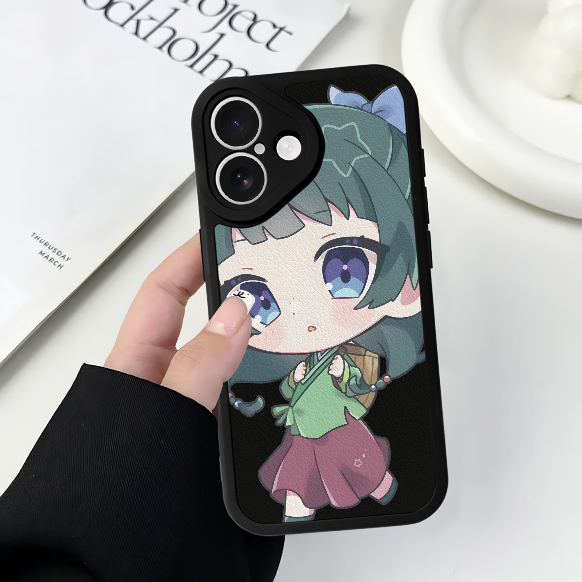 （画像用） 薬屋のひとりごと The Apothecary Diaries 【iPhone 16シリーズ対応】シリコンスマホケース（レザー調） 材質：シリコン